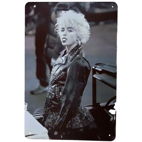 Retro Gaming Pictures - Madonna Retro Metal Sign 80s Rock