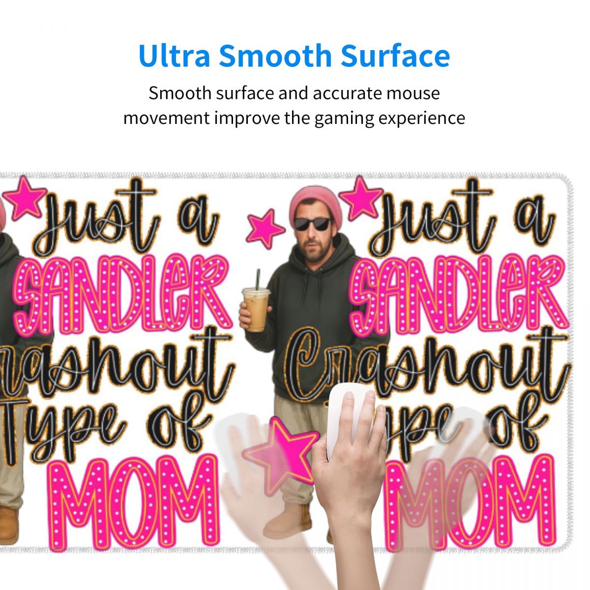 Large Mouse Pad Adam Sandler M - Retro Gaming Meme ulasan dan harga