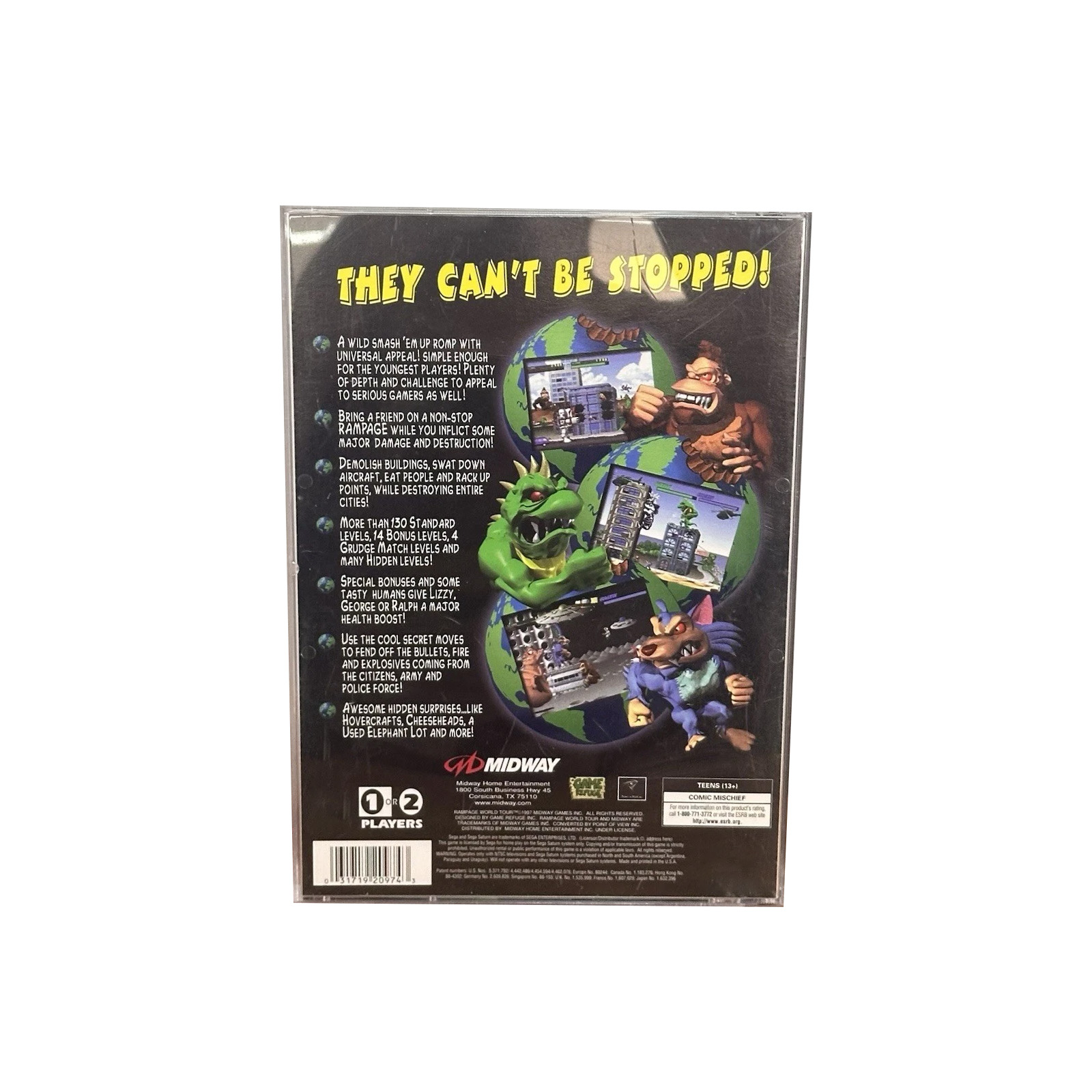 Saturn Copy Disc Game rampage  - Retro Gaming Fun ulasan dan harga