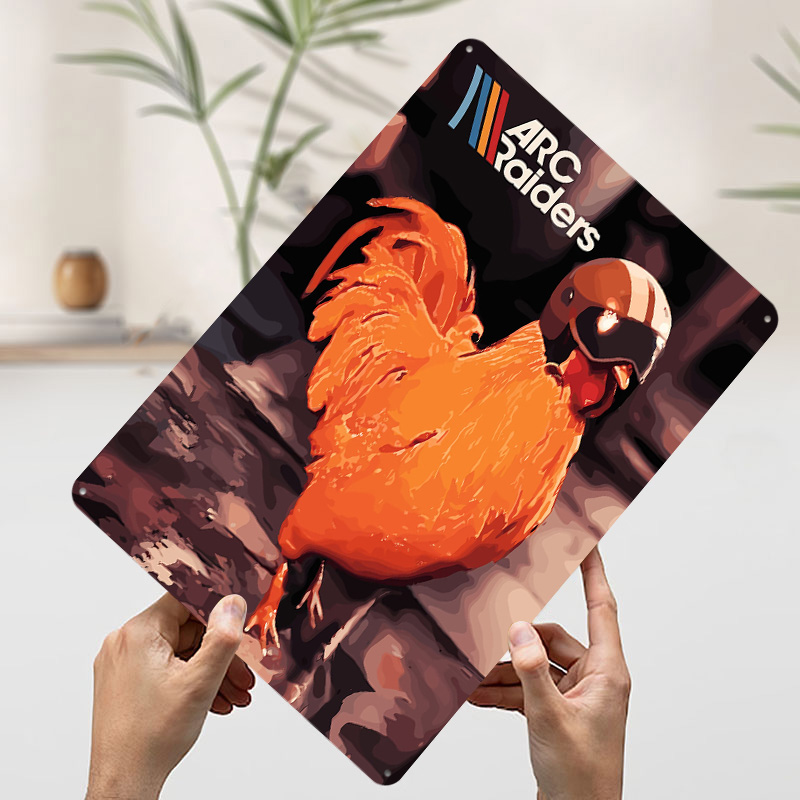 Arc Raiders Chicken Helmet Pos - Retro Gaming Aesthetic ulasan dan harga